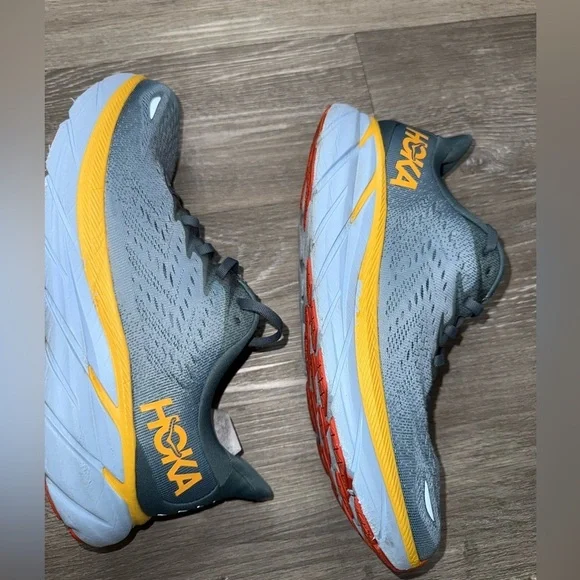 Hoka Clifton 8 'Goblin Blue Mountain Spring' size 10